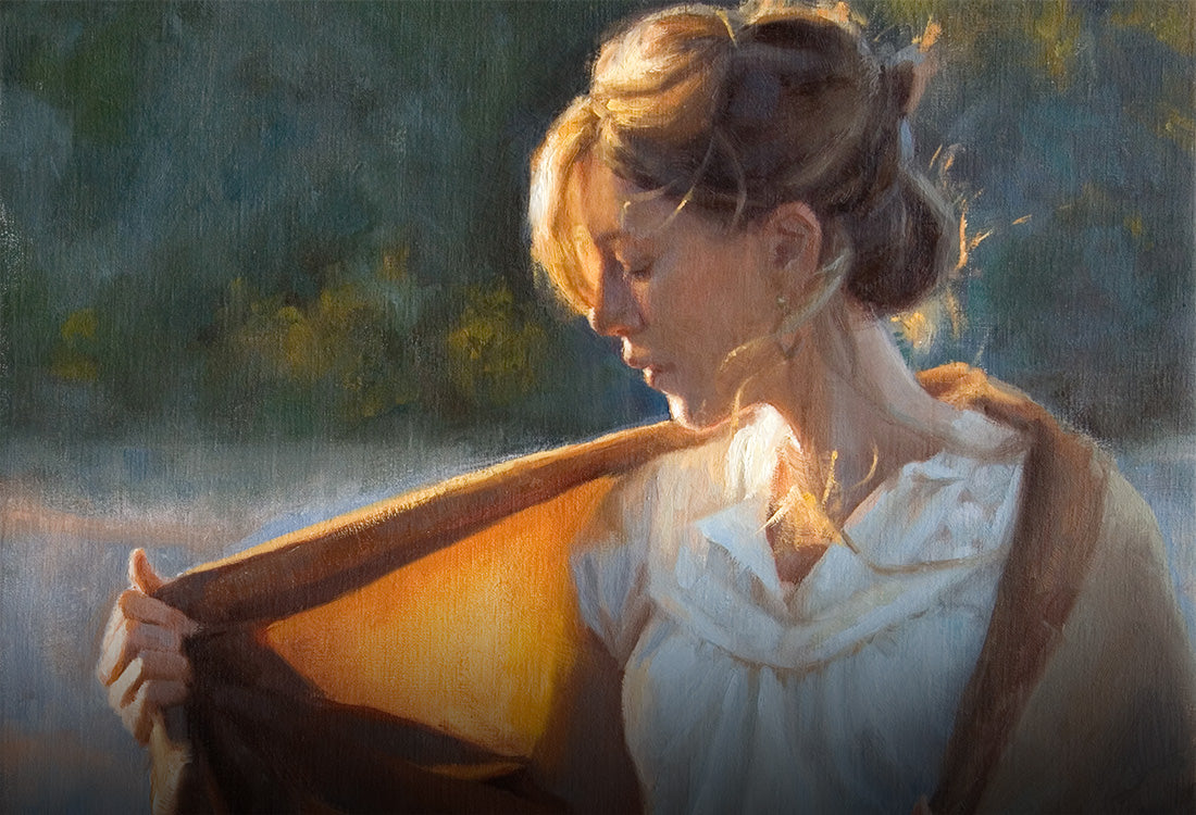 Aglow original oil painting by Andrea Clague